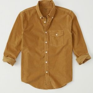 Abercrombie & Fitch Men's Corduroy Shirt Small